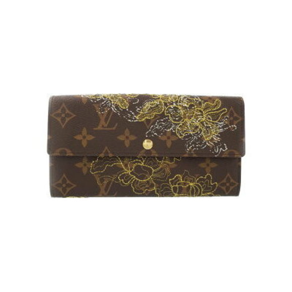 Louis Vuitton Monogram Dentelle Portefeuille Sarah Bifold Long Wallet - Picture 1 of 5